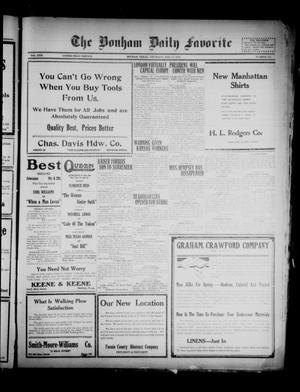 The Bonham Daily Favorite (Bonham, Tex.), Vol. 22, No. 165, Ed. 1 Thursday, February 12, 1920