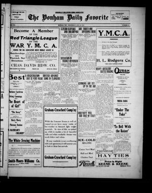 The Bonham Daily Favorite (Bonham, Tex.), Vol. 21, No. 11, Ed. 1 Wednesday, August 14, 1918