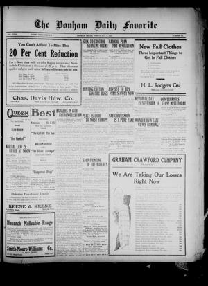 The Bonham Daily Favorite (Bonham, Tex.), Vol. 23, No. 56, Ed. 1 Friday, October 8, 1920
