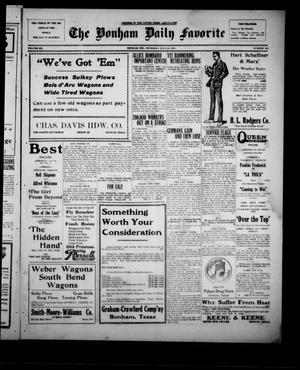 The Bonham Daily Favorite (Bonham, Tex.), Vol. 20, No. 306, Ed. 1 Thursday, July 25, 1918