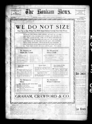 The Bonham News. (Bonham, Tex.), Vol. 41, No. 47, Ed. 1 Tuesday, November 13, 1906
