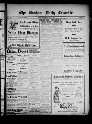 The Bonham Daily Favorite (Bonham, Tex.), Vol. 23, No. 34, Ed. 1 Monday, September 13, 1920