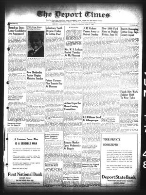 The Deport Times (Deport, Tex.), Vol. 40, No. 20, Ed. 1 Thursday, June 17, 1948