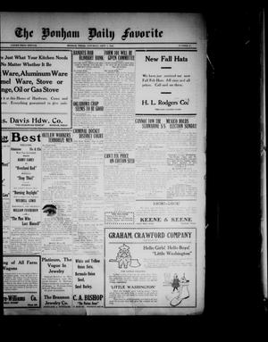The Bonham Daily Favorite (Bonham, Tex.), Vol. 23, No. 27, Ed. 1 Saturday, September 4, 1920