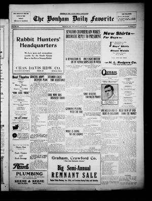The Bonham Daily Favorite (Bonham, Tex.), Vol. 20, No. 151, Ed. 1 Thursday, January 24, 1918
