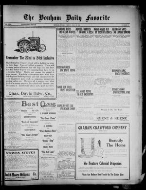 The Bonham Daily Favorite (Bonham, Tex.), Vol. 23, No. 92, Ed. 1 Friday, November 19, 1920
