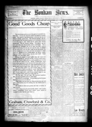 The Bonham News. (Bonham, Tex.), Vol. 41, No. 50, Ed. 1 Friday, November 23, 1906