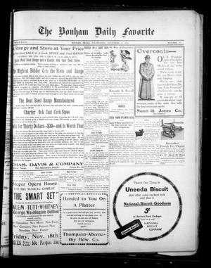The Bonham Daily Favorite (Bonham, Tex.), Vol. 13, No. 98, Ed. 1 Wednesday, November 16, 1910