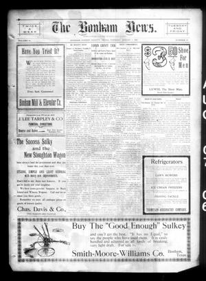 Primary view of object titled 'The Bonham News. (Bonham, Tex.), Vol. 41, No. 19, Ed. 1 Tuesday, August 7, 1906'.