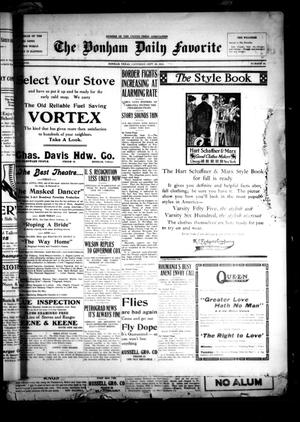 The Bonham Daily Favorite (Bonham, Tex.), Vol. 18, No. 46, Ed. 1 Saturday, September 25, 1915