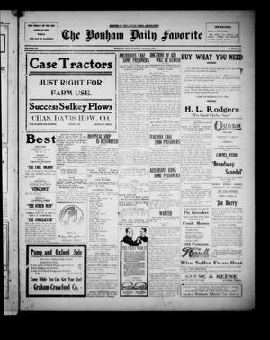 The Bonham Daily Favorite (Bonham, Tex.), Vol. 20, No. 287, Ed. 1 Tuesday, July 2, 1918