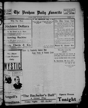 The Bonham Daily Favorite (Bonham, Tex.), Vol. 13, No. 217, Ed. 1 Thursday, April 6, 1911