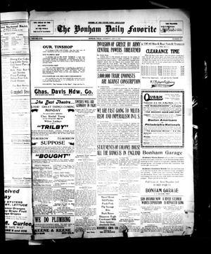 The Bonham Daily Favorite (Bonham, Tex.), Vol. 18, No. 133, Ed. 1 Thursday, January 6, 1916