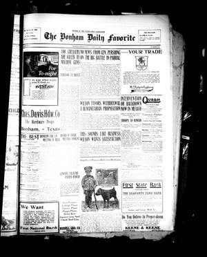 The Bonham Daily Favorite (Bonham, Tex.), Vol. 18, No. 218, Ed. 1 Friday, April 14, 1916