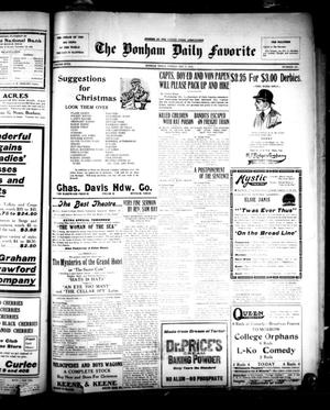 The Bonham Daily Favorite (Bonham, Tex.), Vol. 18, No. 105, Ed. 1 Friday, December 3, 1915