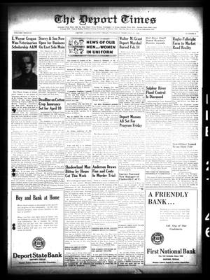 The Deport Times (Deport, Tex.), Vol. 38, No. 3, Ed. 1 Thursday, February 21, 1946
