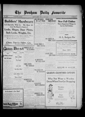 The Bonham Daily Favorite (Bonham, Tex.), Vol. 23, No. 40, Ed. 1 Monday, September 20, 1920