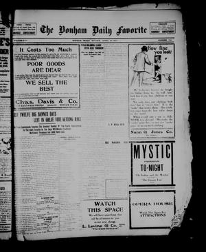 The Bonham Daily Favorite (Bonham, Tex.), Vol. 13, No. 232, Ed. 1 Monday, April 24, 1911