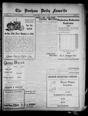 The Bonham Daily Favorite (Bonham, Tex.), Vol. 23, No. 88, Ed. 1 Monday, November 15, 1920