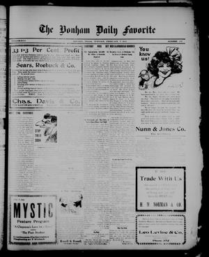 The Bonham Daily Favorite (Bonham, Tex.), Vol. 13, No. 167, Ed. 1 Tuesday, February 7, 1911
