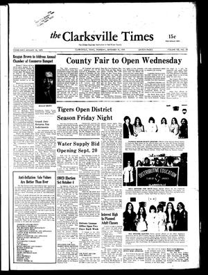 Primary view of object titled 'The Clarksville Times (Clarksville, Tex.), Vol. 102, No. 33, Ed. 1 Thursday, September 19, 1974'.