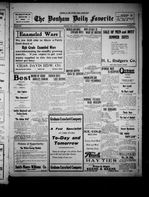 The Bonham Daily Favorite (Bonham, Tex.), Vol. 21, No. 22, Ed. 1 Tuesday, August 27, 1918