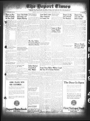 The Deport Times (Deport, Tex.), Vol. 38, No. 33, Ed. 1 Thursday, September 19, 1946