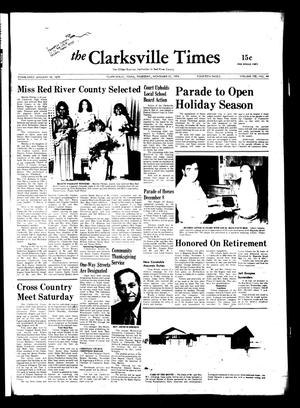 The Clarksville Times (Clarksville, Tex.), Vol. 102, No. 44, Ed. 1 Thursday, November 21, 1974