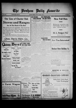The Bonham Daily Favorite (Bonham, Tex.), Vol. 23, No. 28, Ed. 1 Monday, September 6, 1920