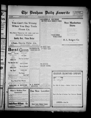 The Bonham Daily Favorite (Bonham, Tex.), Vol. 22, No. 162, Ed. 1 Monday, February 9, 1920