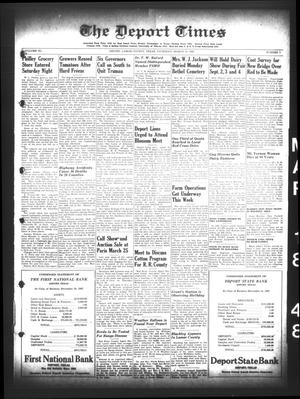 The Deport Times (Deport, Tex.), Vol. 40, No. 7, Ed. 1 Thursday, March 18, 1948
