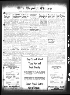The Deport Times (Deport, Tex.), Vol. 39, No. 52, Ed. 1 Thursday, January 29, 1948