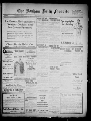 The Bonham Daily Favorite (Bonham, Tex.), Vol. 22, No. 211, Ed. 1 Wednesday, April 7, 1920