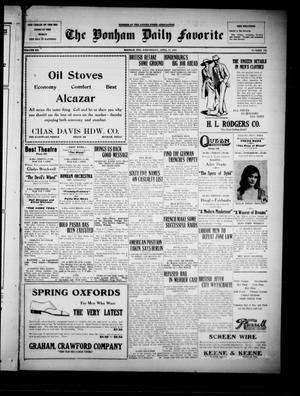 The Bonham Daily Favorite (Bonham, Tex.), Vol. 20, No. 222, Ed. 1 Wednesday, April 17, 1918