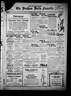 The Bonham Daily Favorite (Bonham, Tex.), Vol. 20, No. 196, Ed. 1 Monday, March 18, 1918