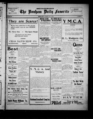 The Bonham Daily Favorite (Bonham, Tex.), Vol. 21, No. 14, Ed. 1 Saturday, August 17, 1918