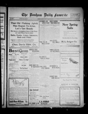 The Bonham Daily Favorite (Bonham, Tex.), Vol. 22, No. 195, Ed. 1 Friday, March 19, 1920