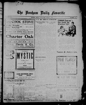 The Bonham Daily Favorite (Bonham, Tex.), Vol. 13, No. 186, Ed. 1 Wednesday, March 1, 1911