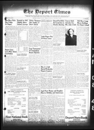 The Deport Times (Deport, Tex.), Vol. 39, No. 49, Ed. 1 Thursday, January 8, 1948