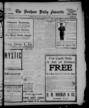 The Bonham Daily Favorite (Bonham, Tex.), Vol. 13, No. 196, Ed. 1 Monday, March 13, 1911