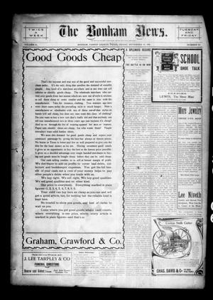 Primary view of object titled 'The Bonham News. (Bonham, Tex.), Vol. 41, No. 52, Ed. 1 Friday, November 30, 1906'.