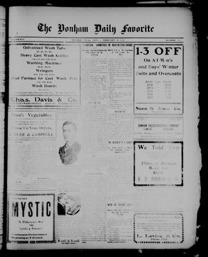 The Bonham Daily Favorite (Bonham, Tex.), Vol. 13, No. 170, Ed. 1 Friday, February 10, 1911