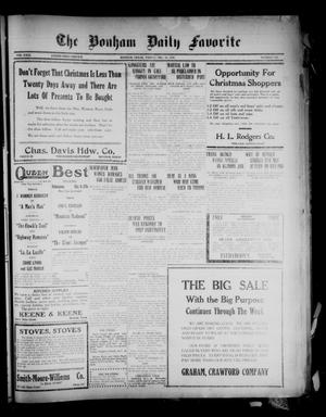 The Bonham Daily Favorite (Bonham, Tex.), Vol. 23, No. 109, Ed. 1 Friday, December 10, 1920