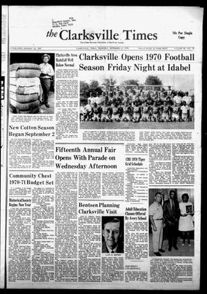 Primary view of object titled 'The Clarksville Times (Clarksville, Tex.), Vol. 98, No. 34, Ed. 1 Thursday, September 10, 1970'.