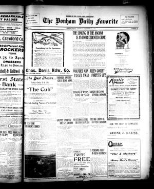 The Bonham Daily Favorite (Bonham, Tex.), Vol. 18, No. 86, Ed. 1 Thursday, November 11, 1915