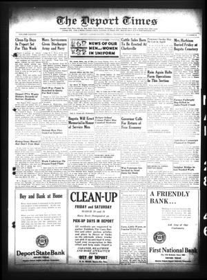 The Deport Times (Deport, Tex.), Vol. 38, No. 8, Ed. 1 Thursday, March 28, 1946