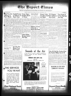 The Deport Times (Deport, Tex.), Vol. 39, No. 32, Ed. 1 Thursday, September 11, 1947