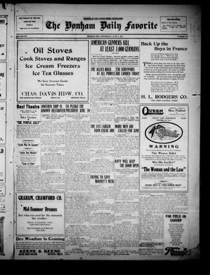 The Bonham Daily Favorite (Bonham, Tex.), Vol. 20, No. 264, Ed. 1 Wednesday, June 5, 1918