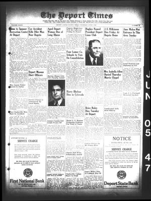 The Deport Times (Deport, Tex.), Vol. 39, No. 18, Ed. 1 Thursday, June 5, 1947