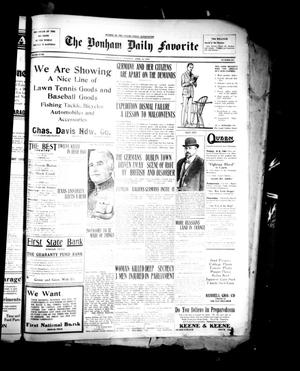 The Bonham Daily Favorite (Bonham, Tex.), Vol. 18, No. 227, Ed. 1 Tuesday, April 25, 1916